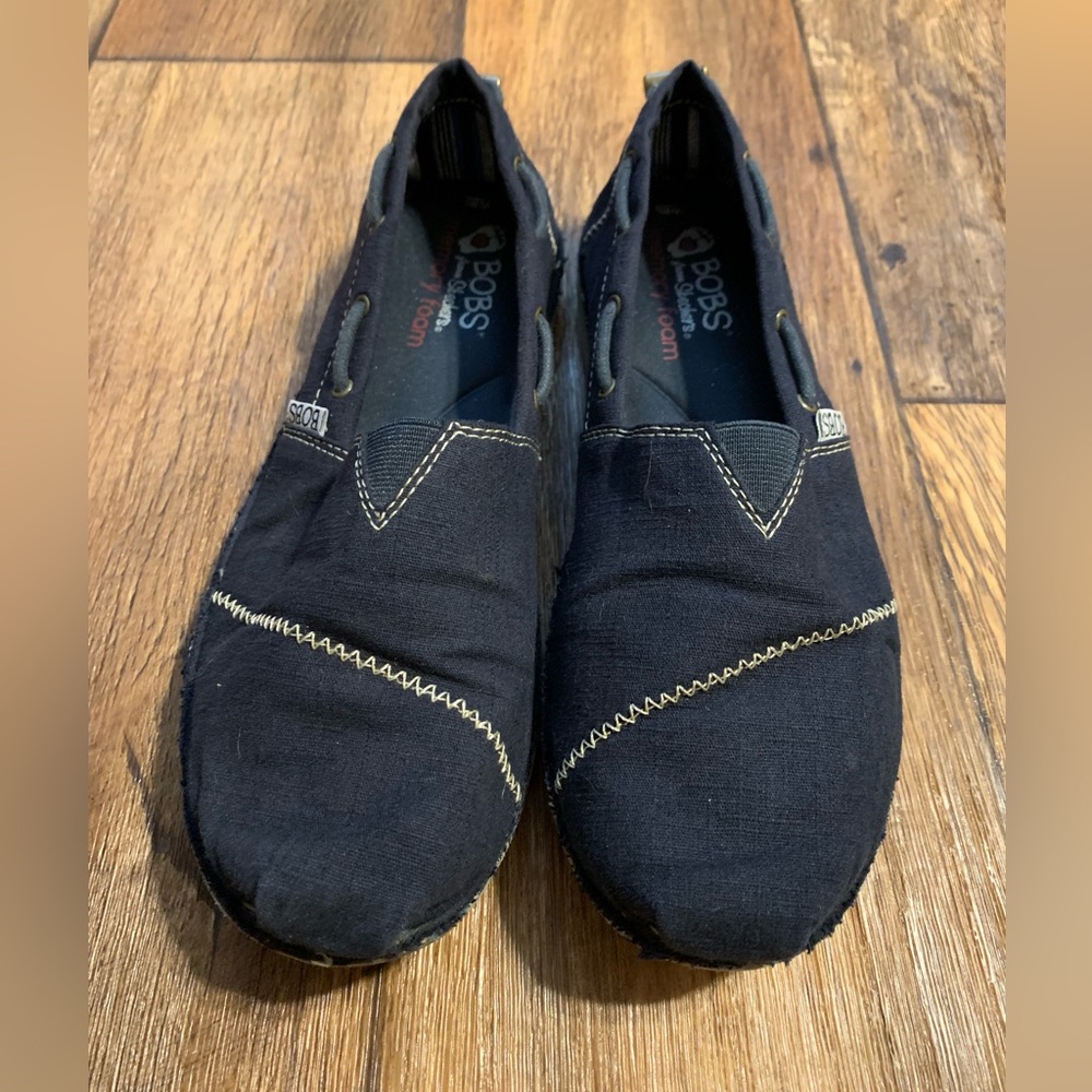 BOBS by Skechers NAVY Slip-On Shoes - Size:8.5